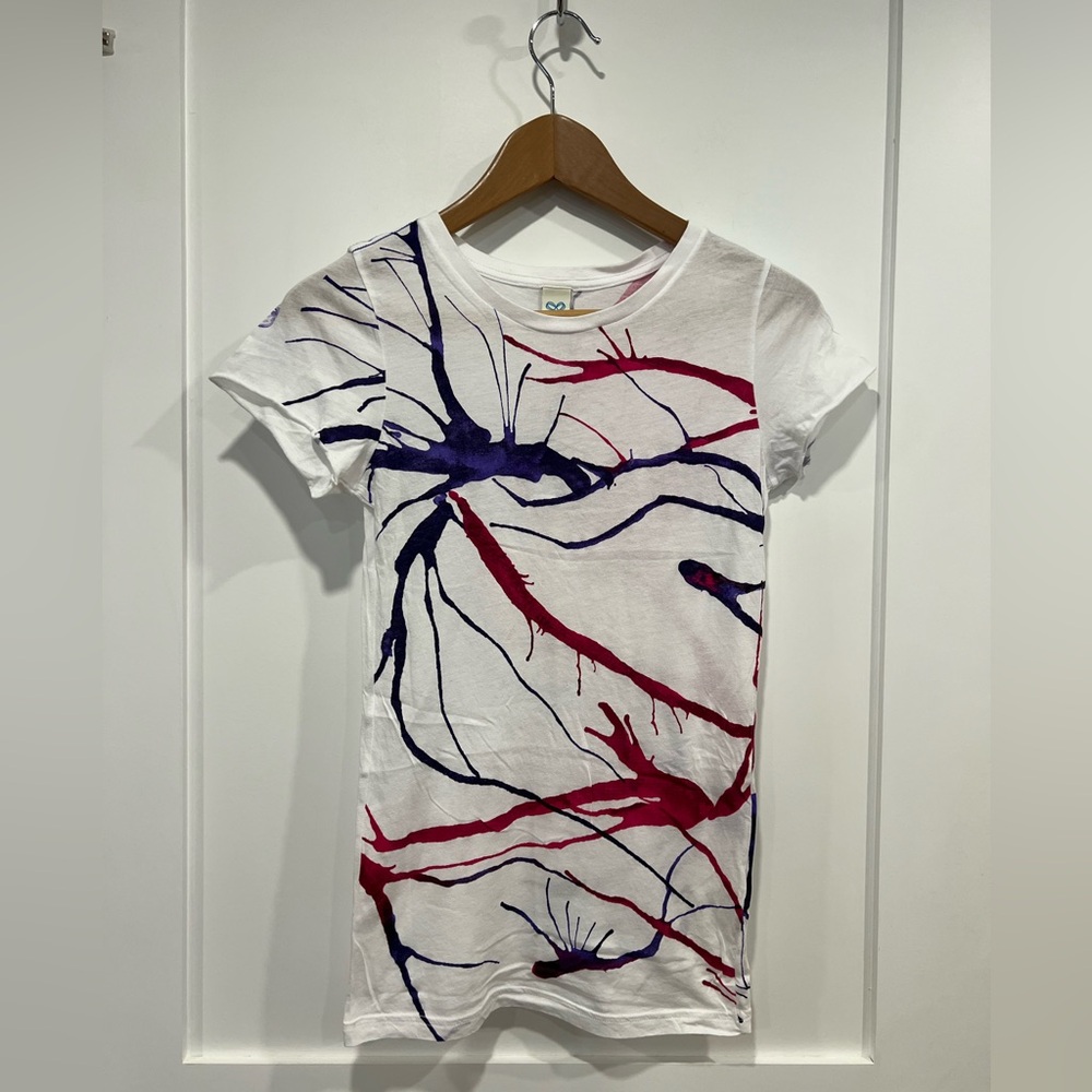 TNA White Fitted Graphic Tee